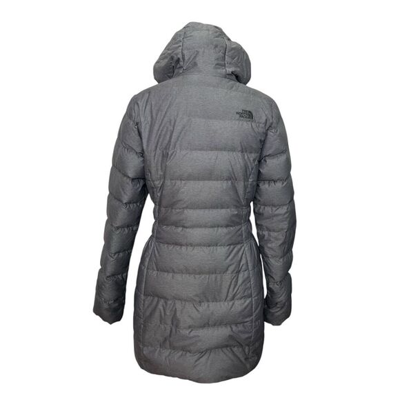 The North Face Gotham II Down Parka Jacket Women’s Size Small Grey Heather Zip - Picture 4 of 12